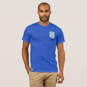 ALS Awareness Blue Ribbon Angel Custom T-shirt (Voorkant volledig)