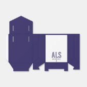 ALS Awareness Blue Ribbon Bedankdoosjes (Uitgevouwen)