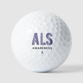ALS Awareness Blue Ribbon Golfballen (Voorkant)