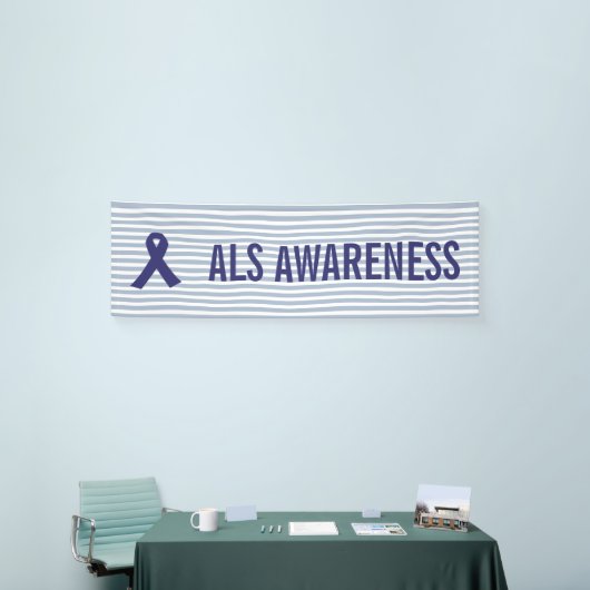 ALS Awareness Blue Ribbon Spandoek (Beurs)