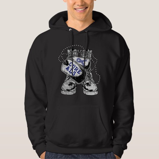 ALS Awareness for Military Veteran  Hoodie (Voorkant)