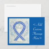 ALS Awareness Ribbon Angel Custom Art Briefkaart (Voorkant / Achterkant)
