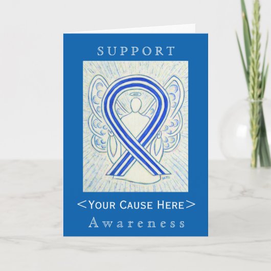 ALS Awareness Ribbon Gepersonaliseerd Angel Card Kaart (Voorkant)