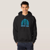 Als Awareness Support Squad Rainbow Groovy Blue Ri Hoodie (Voorkant volledig)