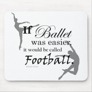 Als Ballet.. Mousepad (aanpasbaar) Muismat