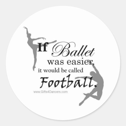 Als ballet... Stickers (aanpasbaar) (Voorkant)
