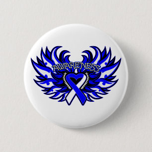ALS BEWUSTMAKING Hart Wings.png Ronde Button 5,7 Cm