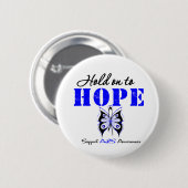 ALS BEWUSTMAKING HOUDT U AAN HOOP RONDE BUTTON 5,7 CM (Voorkant /achterkant)