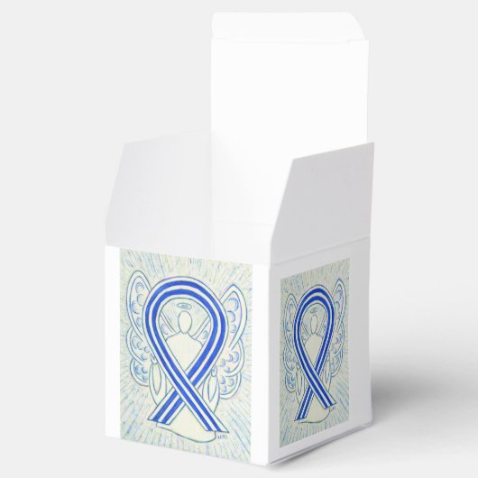 ALS Bewustmaking Ribbon Angel Party Favor Box Bedankdoosjes (Geopend)