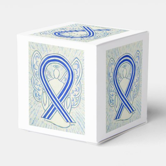 ALS Bewustmaking Ribbon Angel Party Favor Box Bedankdoosjes (Achterkant)