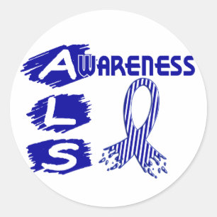 ALS-bewustzijn F3 Ronde Sticker