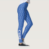 ALS Blue and White Awareness Ribbon Art Leggings (Rechts)