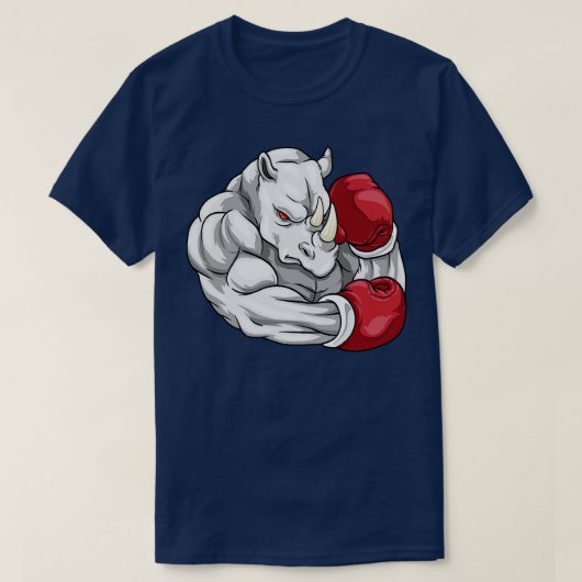 Als bokser met bokshandschoenen t-shirt (Design voorkant)