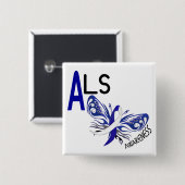 ALS BUTTERFLES 3.1 VIERKANTE BUTTON 5,1 CM (Voorkant /achterkant)