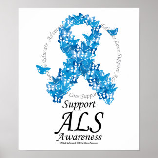 ALS Butterfly-lint Poster