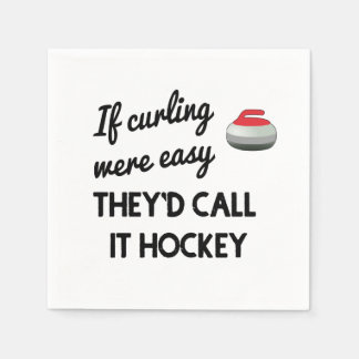 Als curling was gemakkelijk papier servet