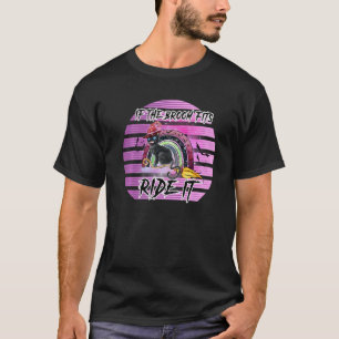 Als de bezem past, rij er dan op Halloween-herfst T-shirt