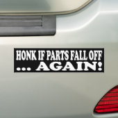 ALS DE DELEN OPNIEUW HERFSTEN. BUMPERSTICKER (Op auto)