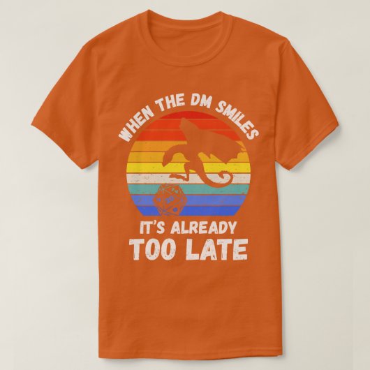 Als de DM lacht is het al te laat IV T-shirt (Design voorkant)