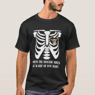 Als de dokter een röntgenfoto van mijn hart maakt, t-shirt