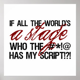 Als de hele wereld een podium is ... poster