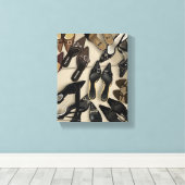 Als de hiel past | Designer Heels Realisme Schilde Canvas Afdruk (Insitu (Houten vloer))