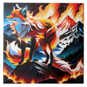 Als de hitte van de ochtendzon haar gezicht verwar tegeltje