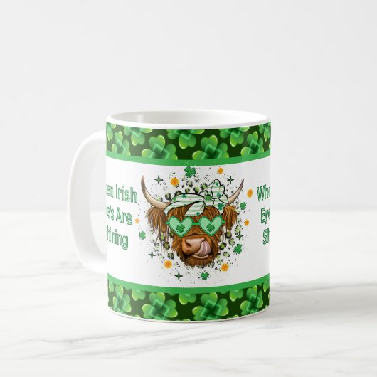 Als de Ierse ogen glimlachen Koffiemok (Voorkant links)