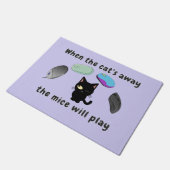 Als de kat weg is, spelen de muizen deurmat (Schuin)