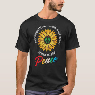 Als de kracht van de liefde de liefde van de macht t-shirt