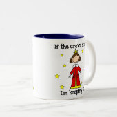 Als de kroonpassen tweekleurige koffiemok (Voorkant rechts)