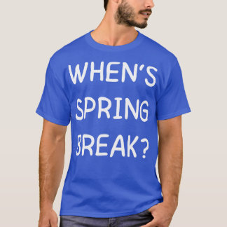 Als de lente weer grappig is naar school t-shirt