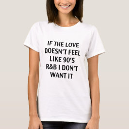 Als de liefde geen T-shirt voelt