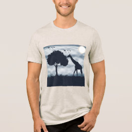 Als de Maan naar de Giraffe fluistert Tri-Blend Shirt