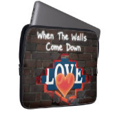 Als De Muren Naar Beneden Komen Laptop Sleeve (Voorkant Rechts)