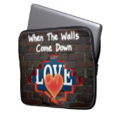 Als De Muren Naar Beneden Komen Laptop Sleeve (Voorkant Links)