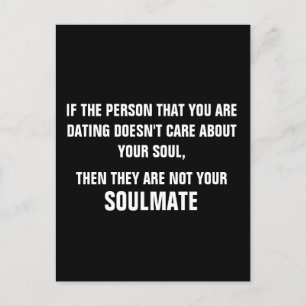 ALS DE PERSOON NIET ZORGT VOOR JE SOUL BRIEFKAART