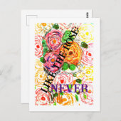 Als de Roos Nooit Briefkaart (Voorkant / Achterkant)