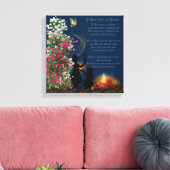 Als de Rozen in de Druk van het Canvas 12x12 groei (Insitu (Woonkamer))