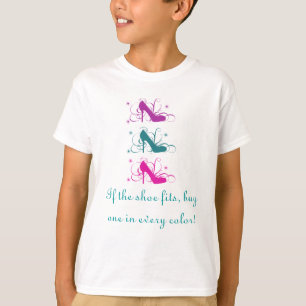 Als de schoen geschikt is voor meisjes T-shirt