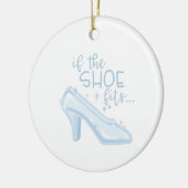 Als de schoen past keramisch ornament (Links)