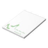 Als de schoen past, wil ik het. notitieblok (Gedraaid)