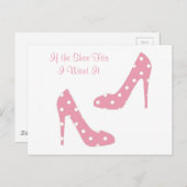 Als de schoen roze is briefkaart (Voorkant / Achterkant)