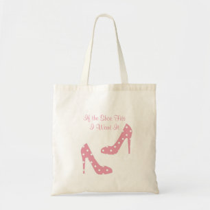 Als de schoen roze is tote bag