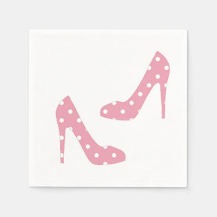 Als de schoen roze luiers past servetten