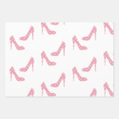 Als de schoen roze past inpakpapier vel (Voorkant 2)