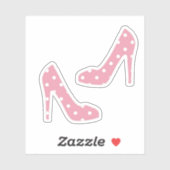 Als de schoen roze past sticker (Vel)