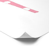 Als de schoen roze Poster past (Hoek)