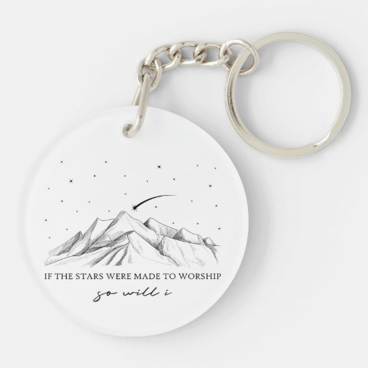 Als de sterren werden gemaakt om te aanbidden sleutelhanger (Achterkant)