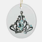 "Als de Tiara het past, Draag het! Keramisch Ornam Ornament (Links)